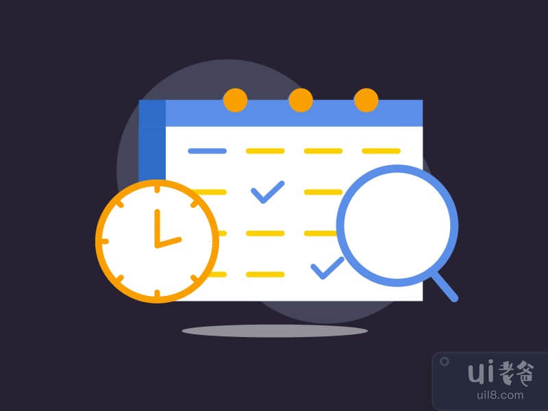 平面样式的日历图标