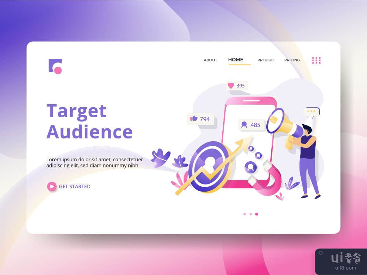 Target Audience landing page