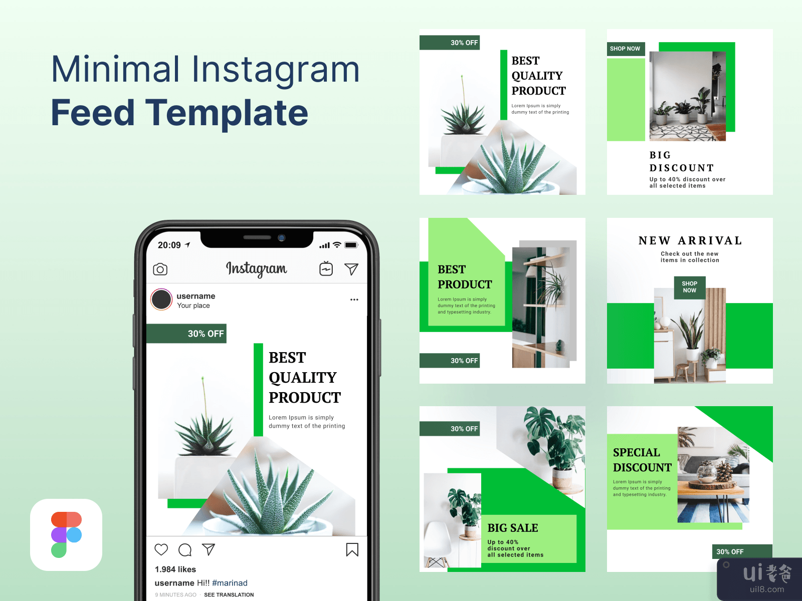 Instagram post template - Bgenktemp