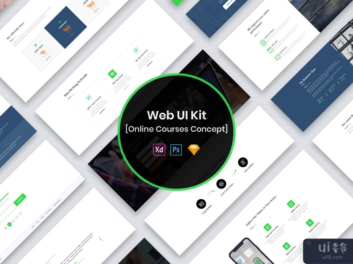 Online Courses Web UI Kit