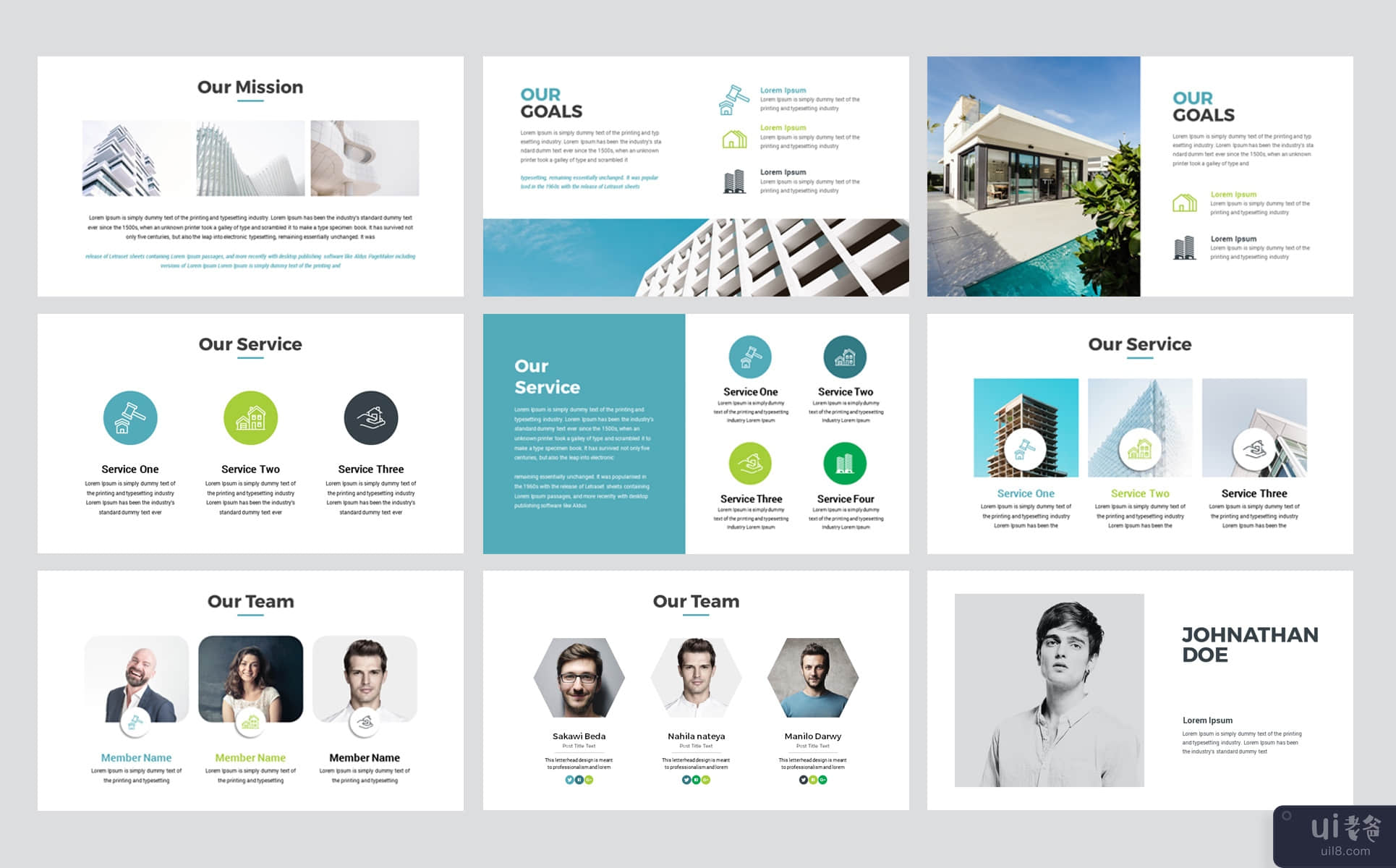 房地产的PowerPoint演示模板(Real Estate PowerPoint Presentation Template)插图1