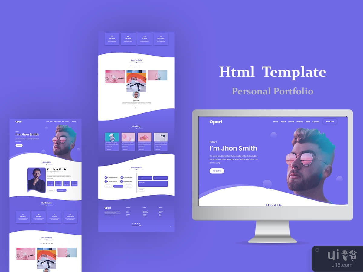 Opari -Portfolio html Landing page
