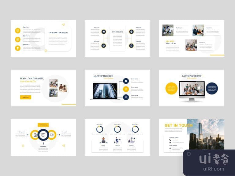 Bizniz - Google 幻灯片演示模板(Bizniz - Google Slides Presentation Template)插图