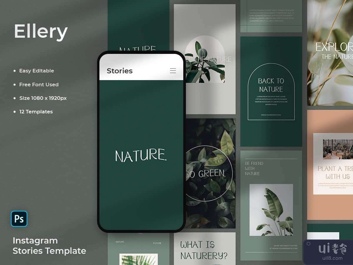Ellery - Nature Instagram Stories Template