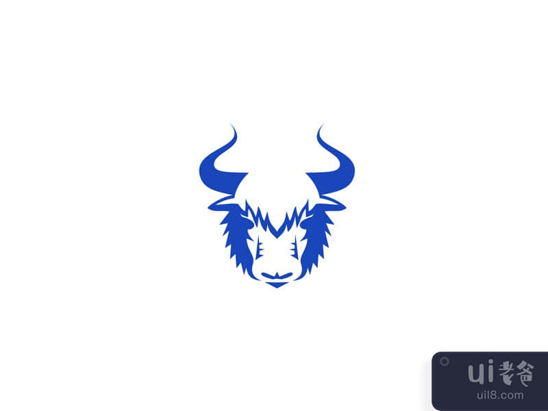 Yak Head Front Retro