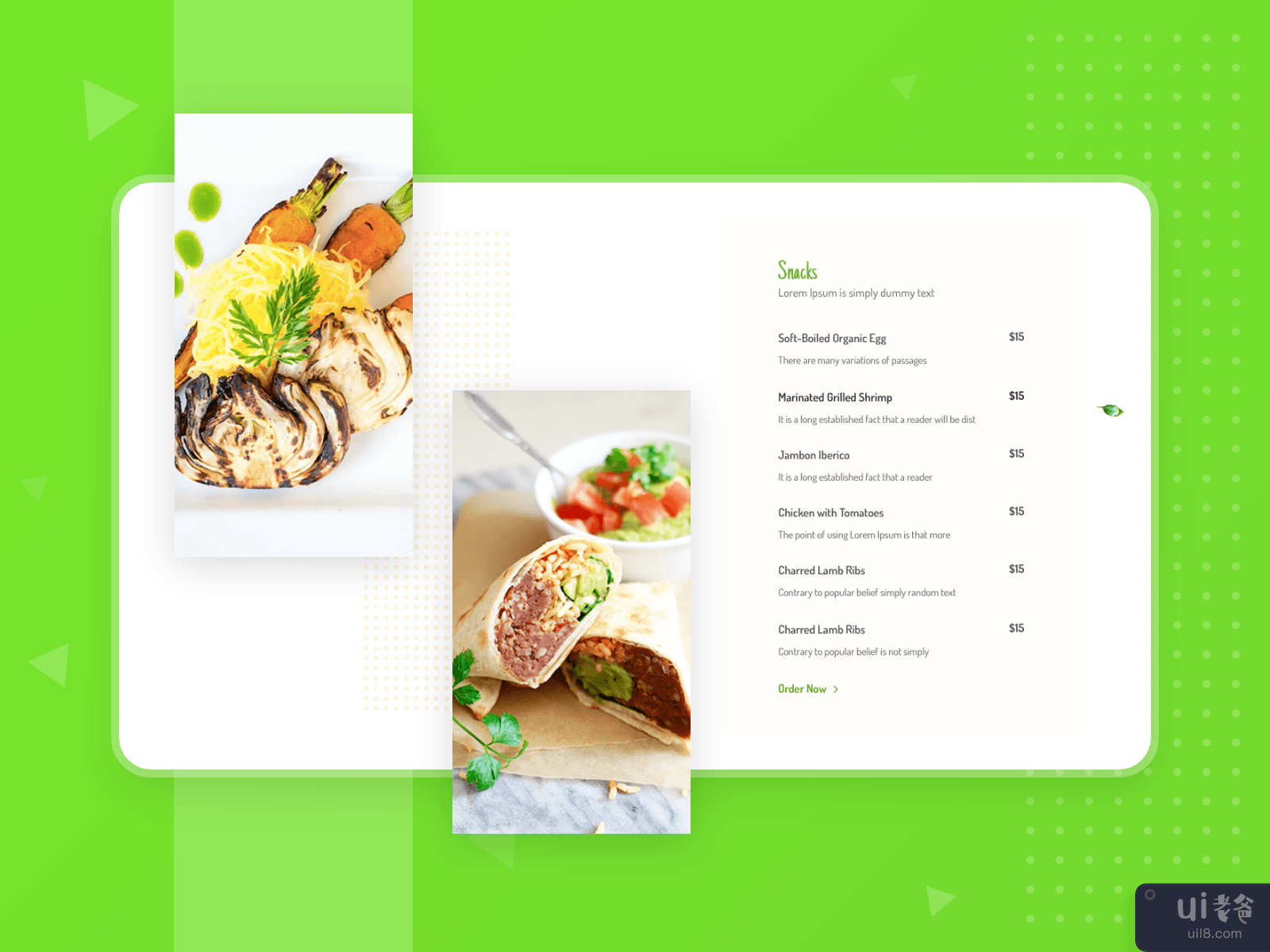 食品手册登陆页面(Food manu landing page)插图1