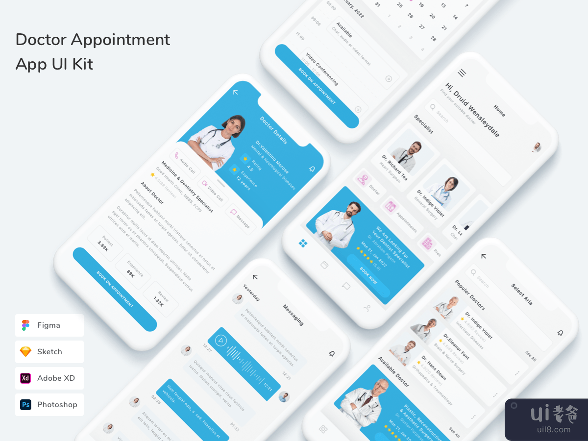Doctor Appointment App UI Kit