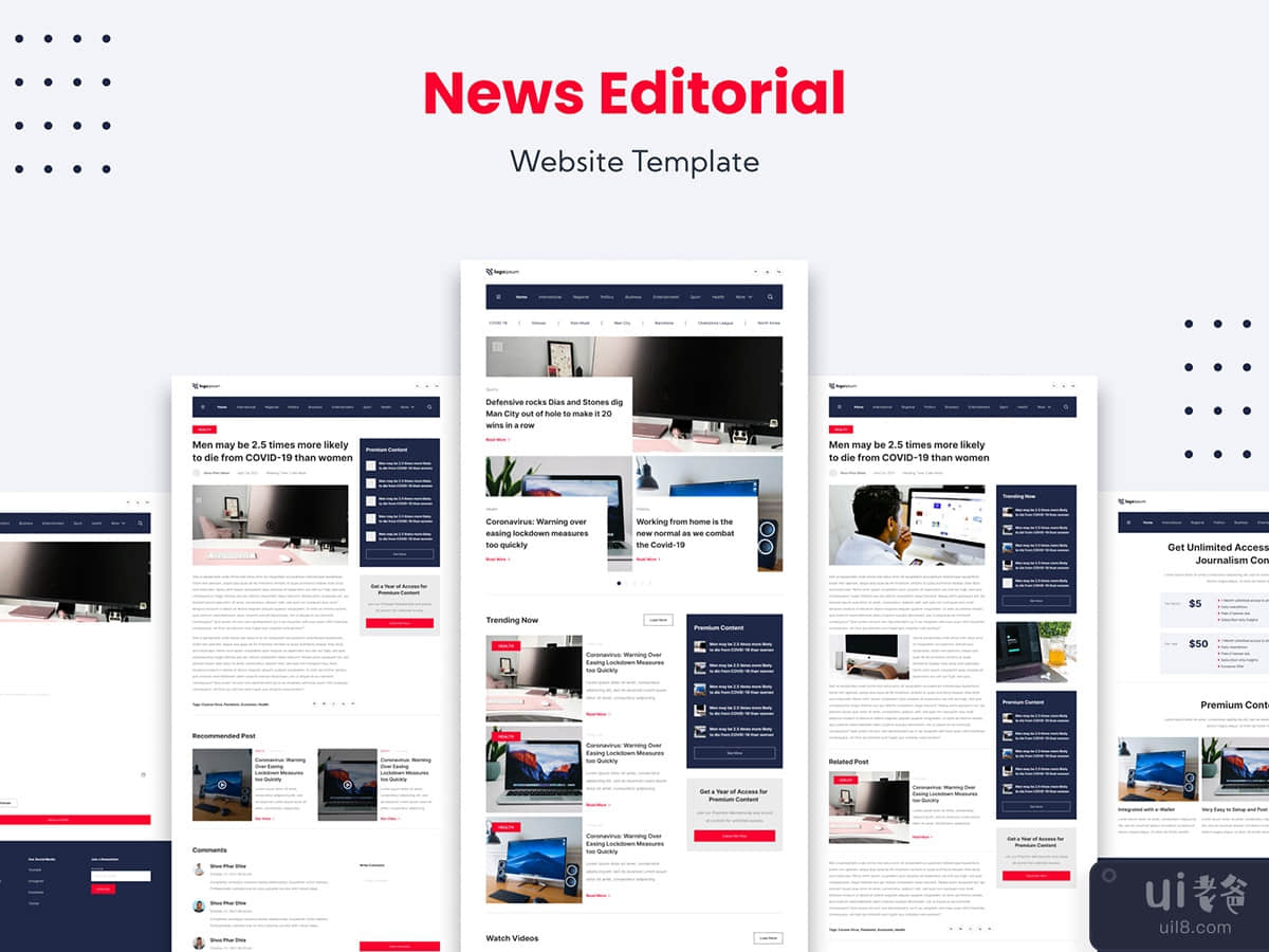 News Editorial Website Template