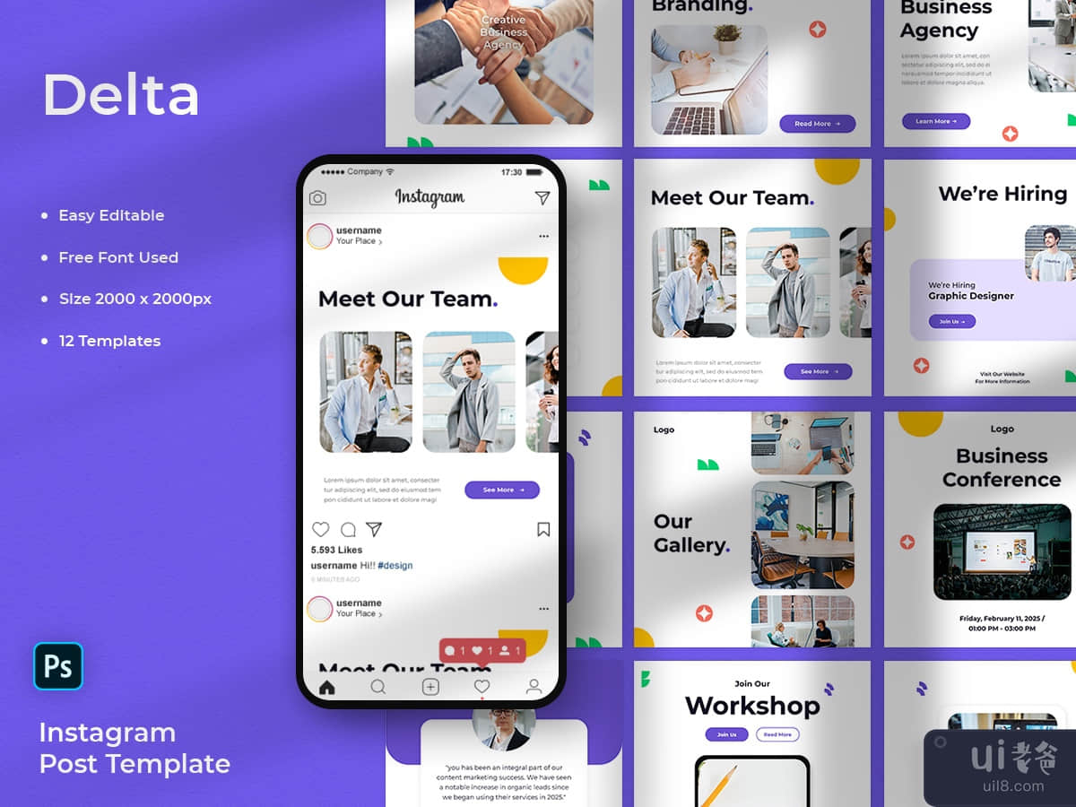 Delta - Business Social Media Post Template