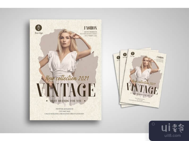 Flyer Template Vintage