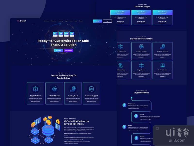 #03 Crypto Currency Landing Page.