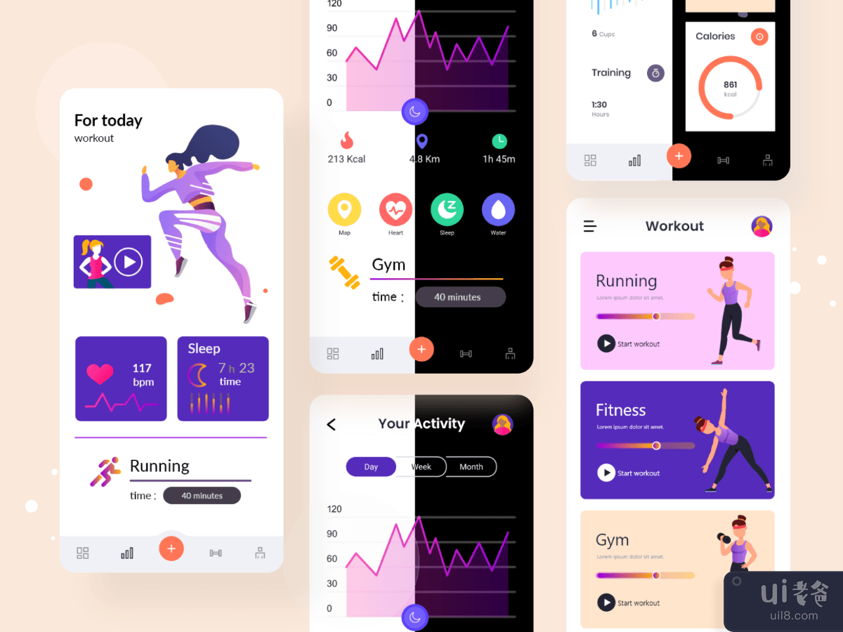 Fitness & Workout App UI Design