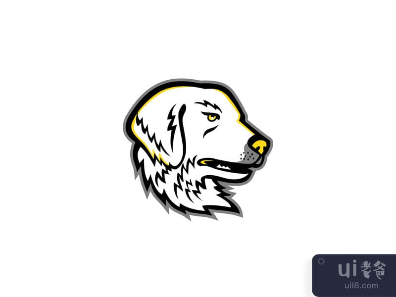 Great Pyrenees Dog Mascot