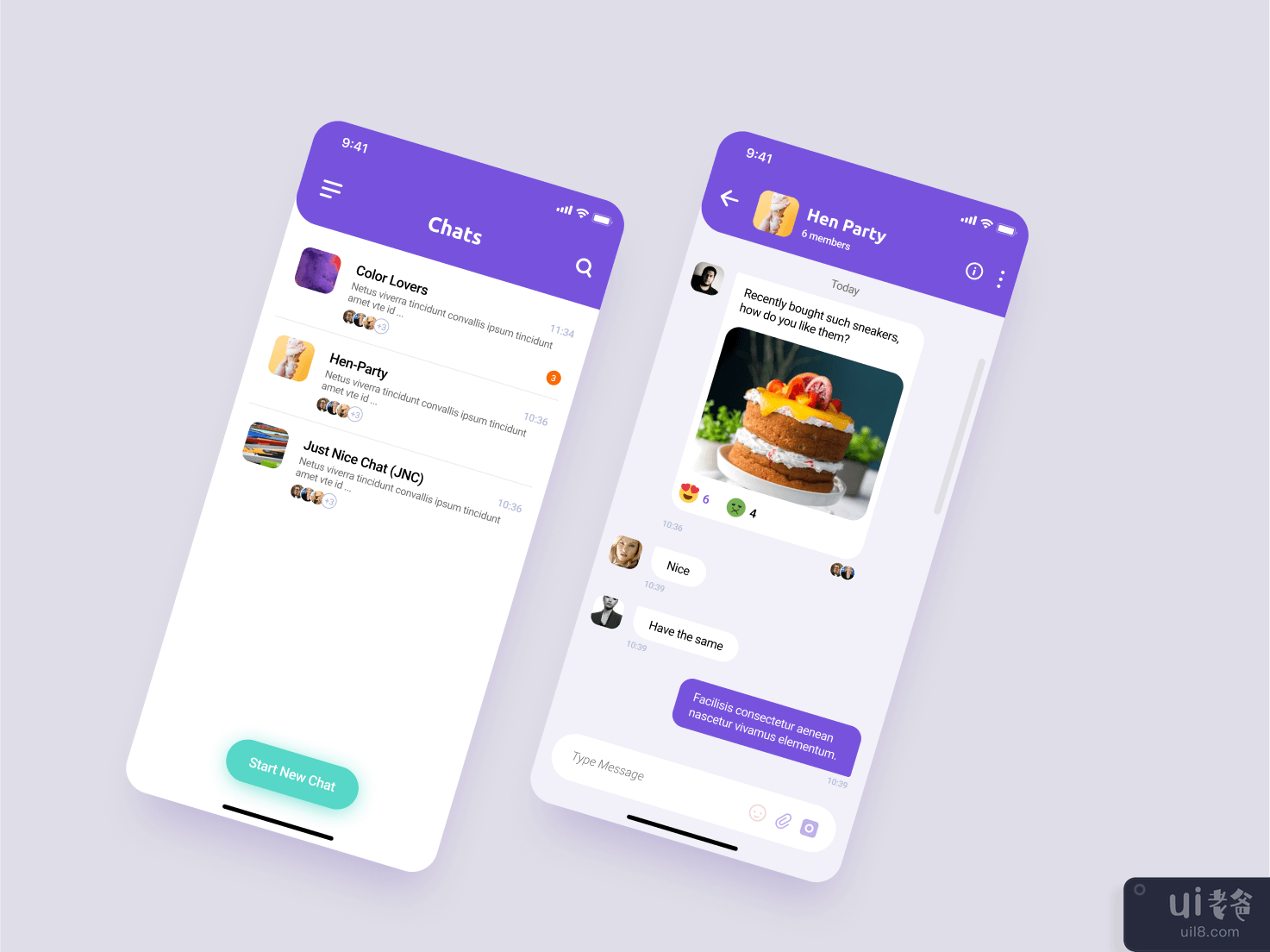 带投票的聊天概念(Chat Concept with voting)插图