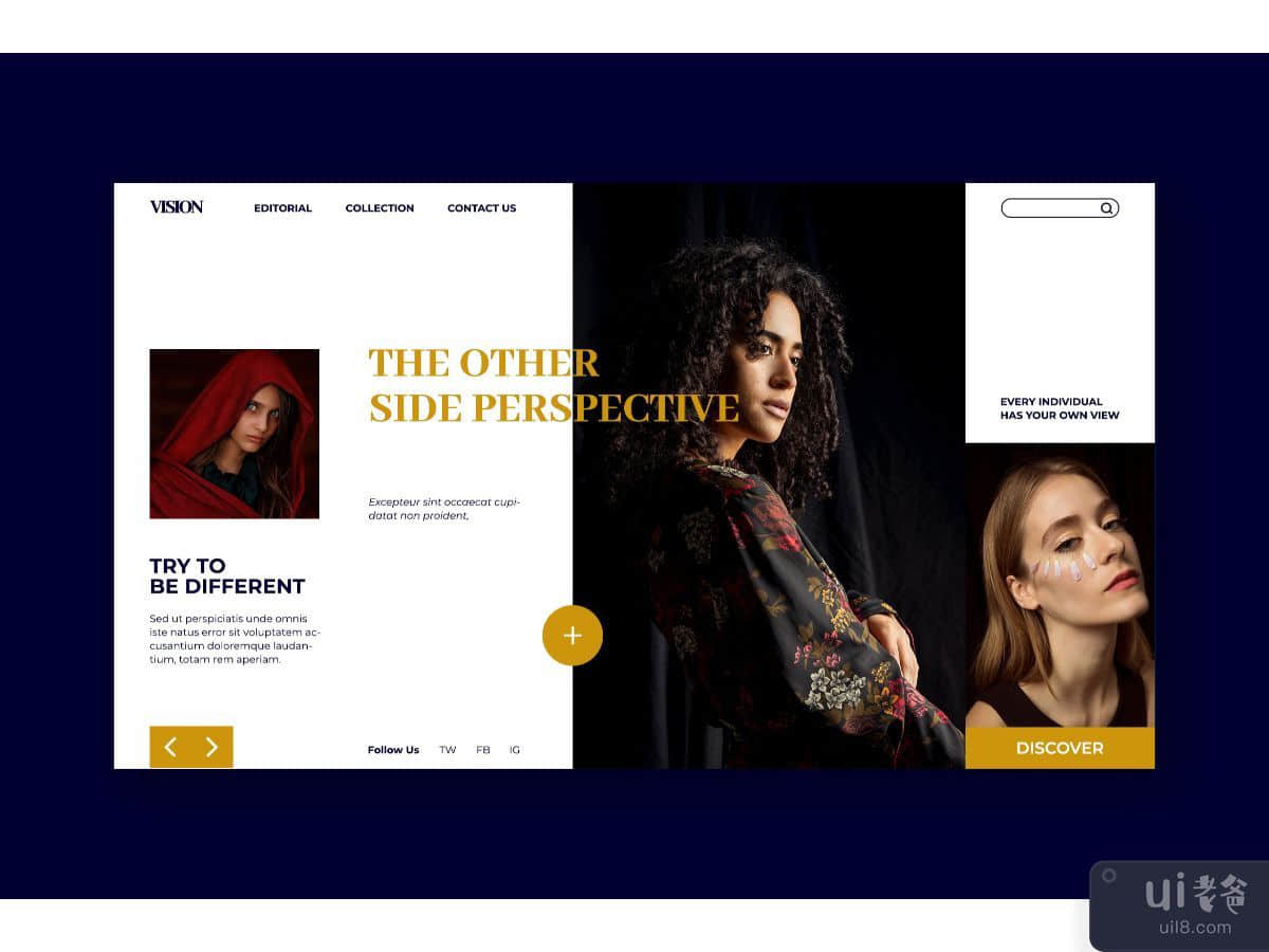 Urban Fashion Hero Header Template