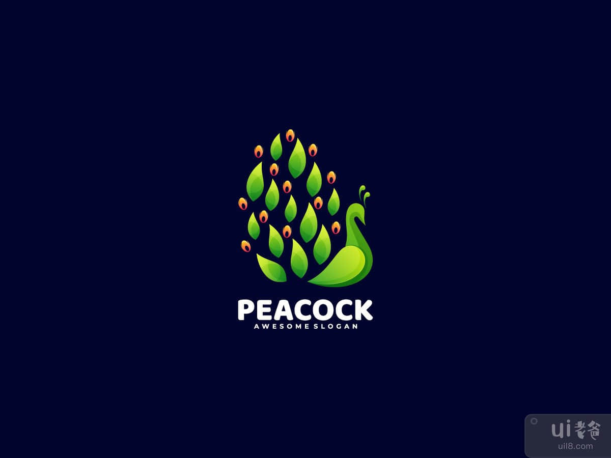 Peacock logo design