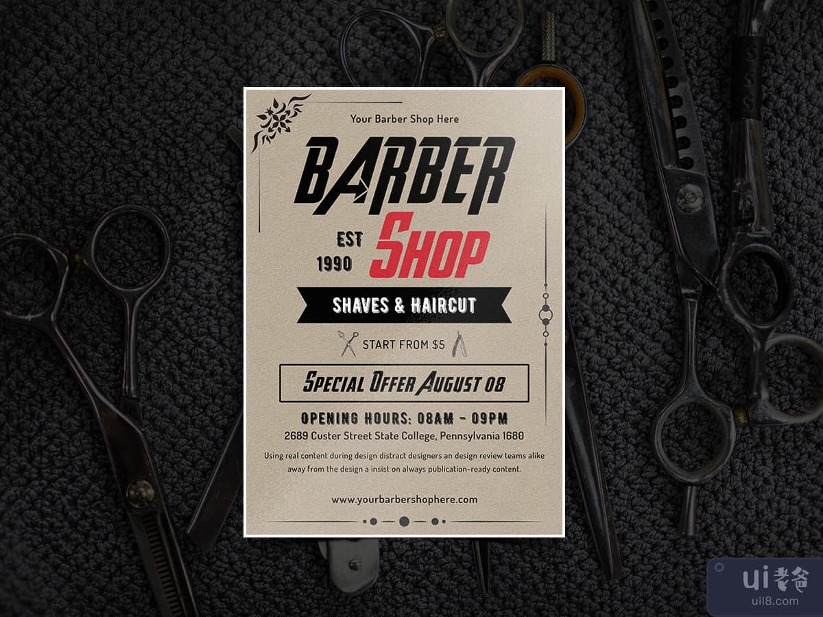 Barber Shop Flyer Template-11