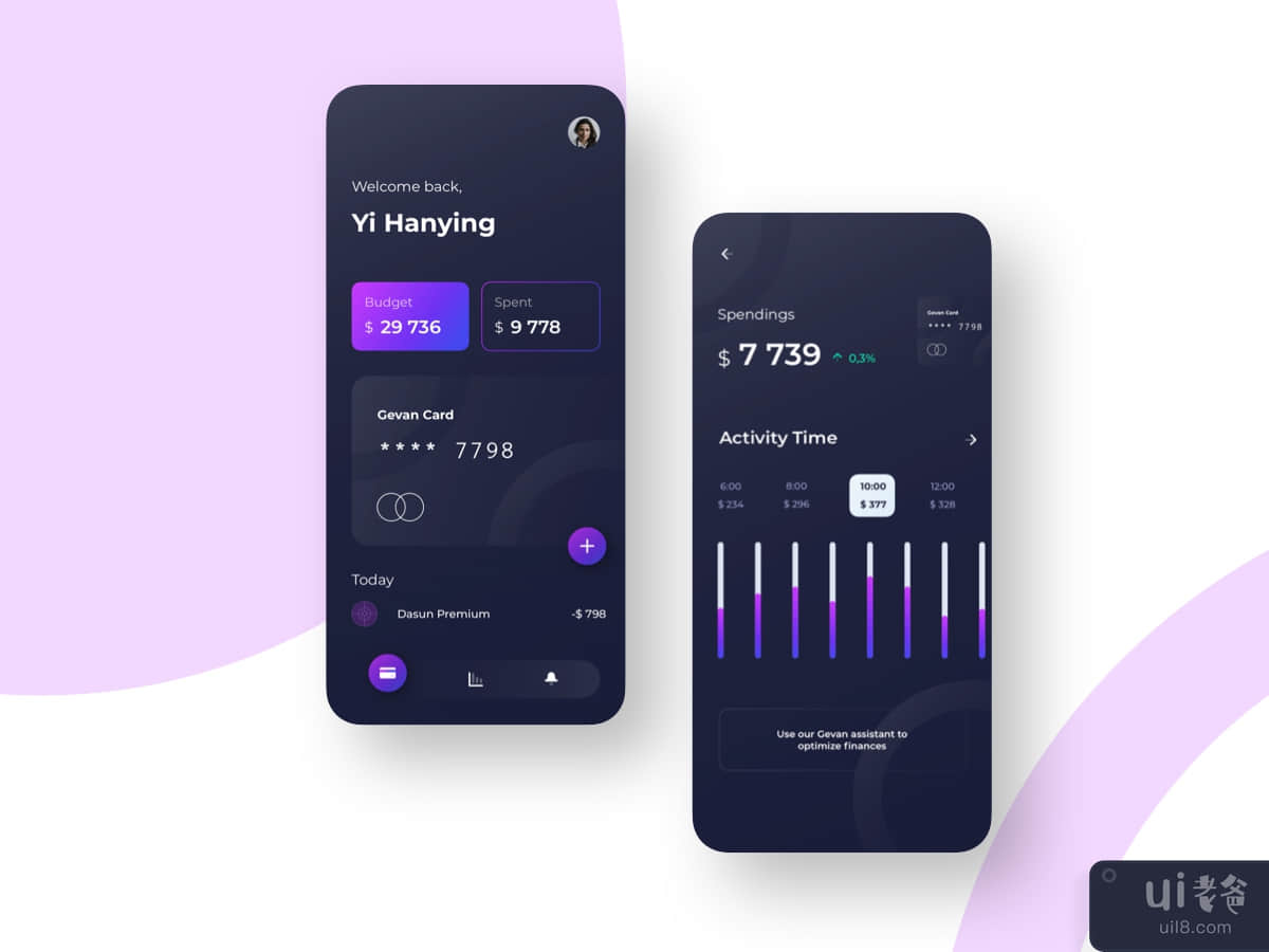 Finance Bank Application Mobile UI Kit