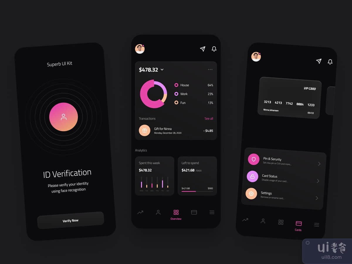 Superb Multi Purpose Mobile App UI Kit Template