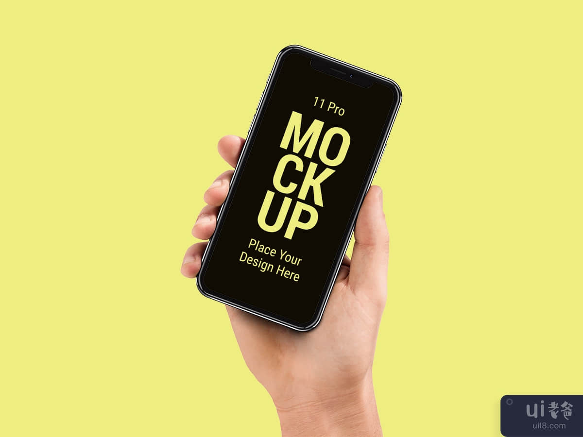 Latest Smart Phone 11 pro MAX Mockup to Present Artwork