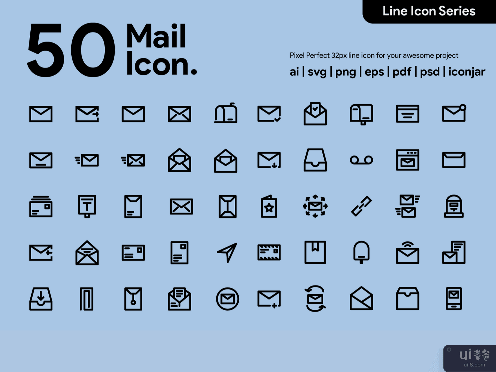 Kawaicon - 50 Mail Line icon