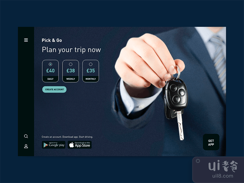 Web Service Page Rent-a-car