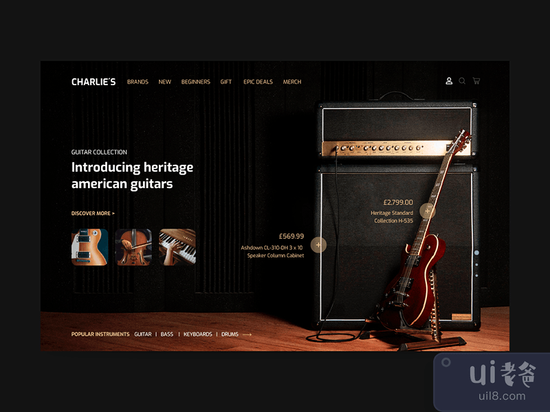 Music Store Landing Page