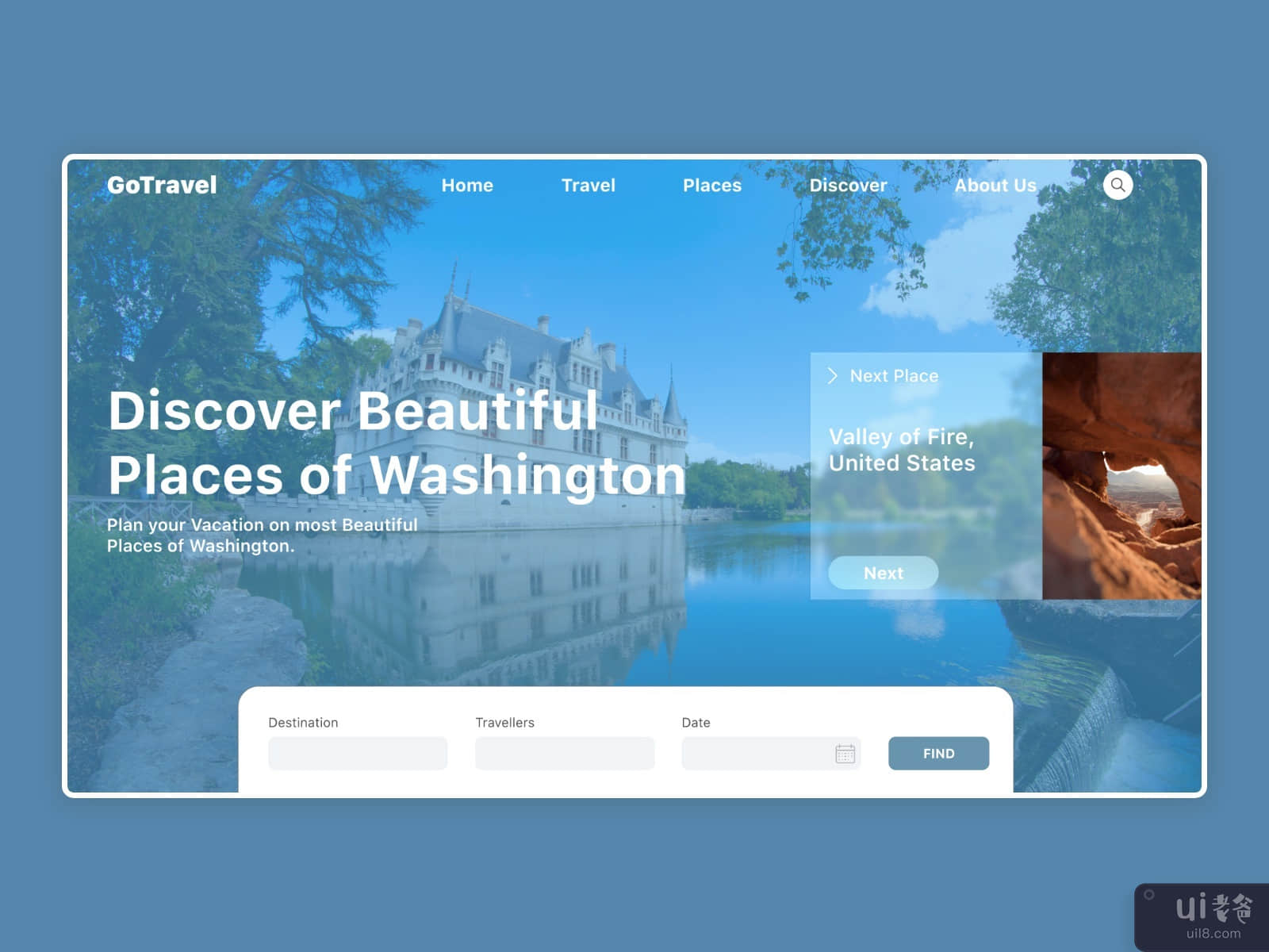 Travel Webpage Design - GoTravel