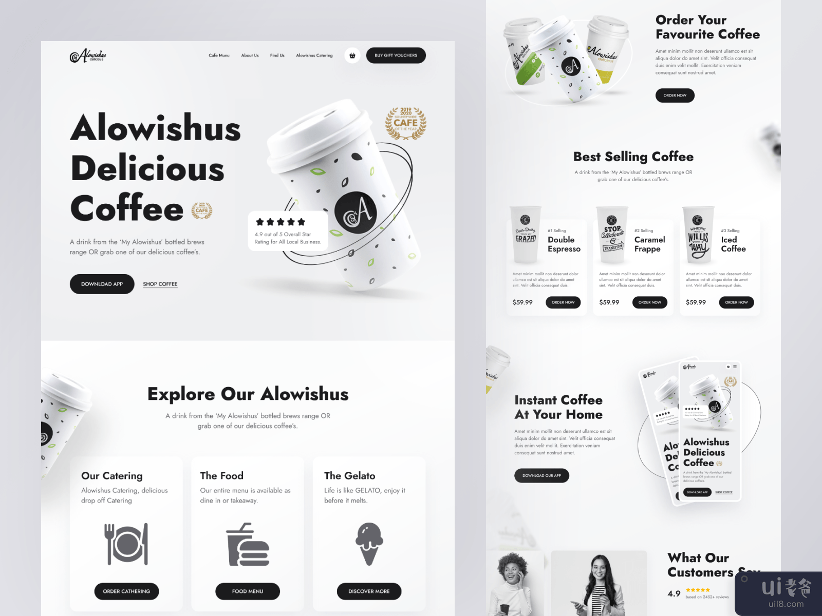 Online Coffee Shop Website