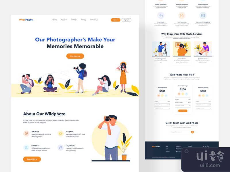 Wild Photo Landing Page