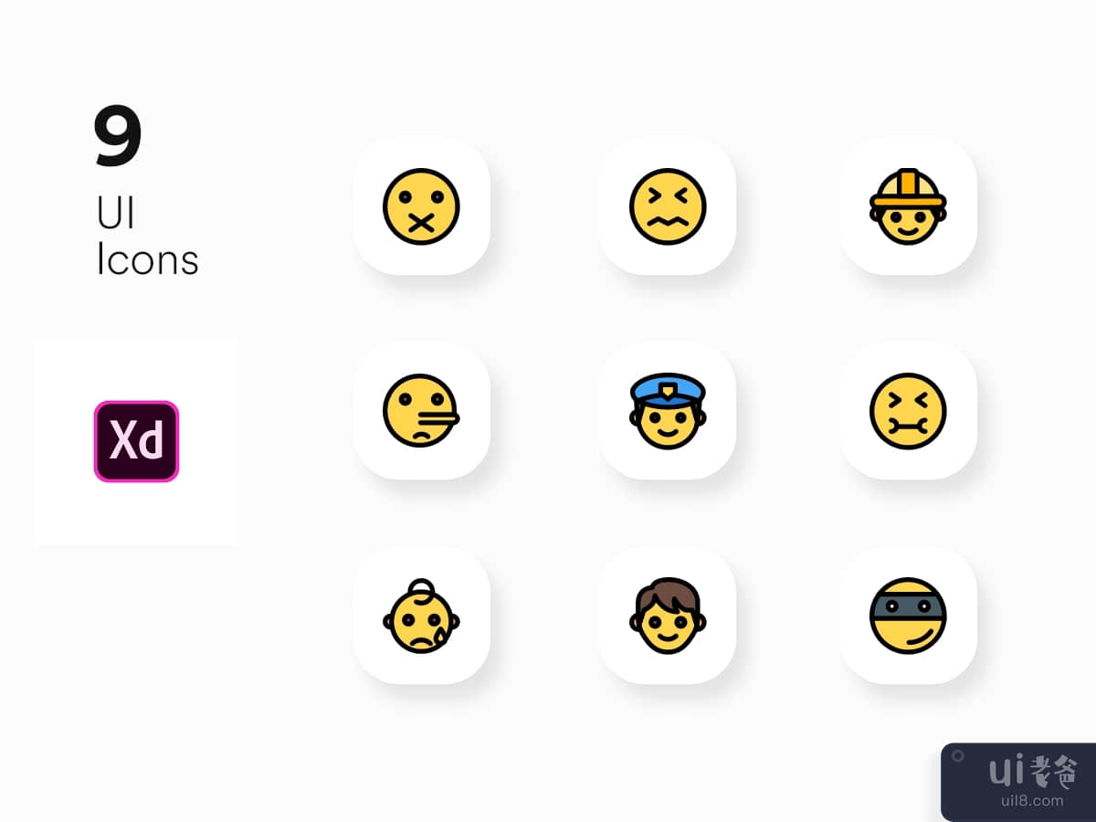 Icons UI KIT for Adobe xd