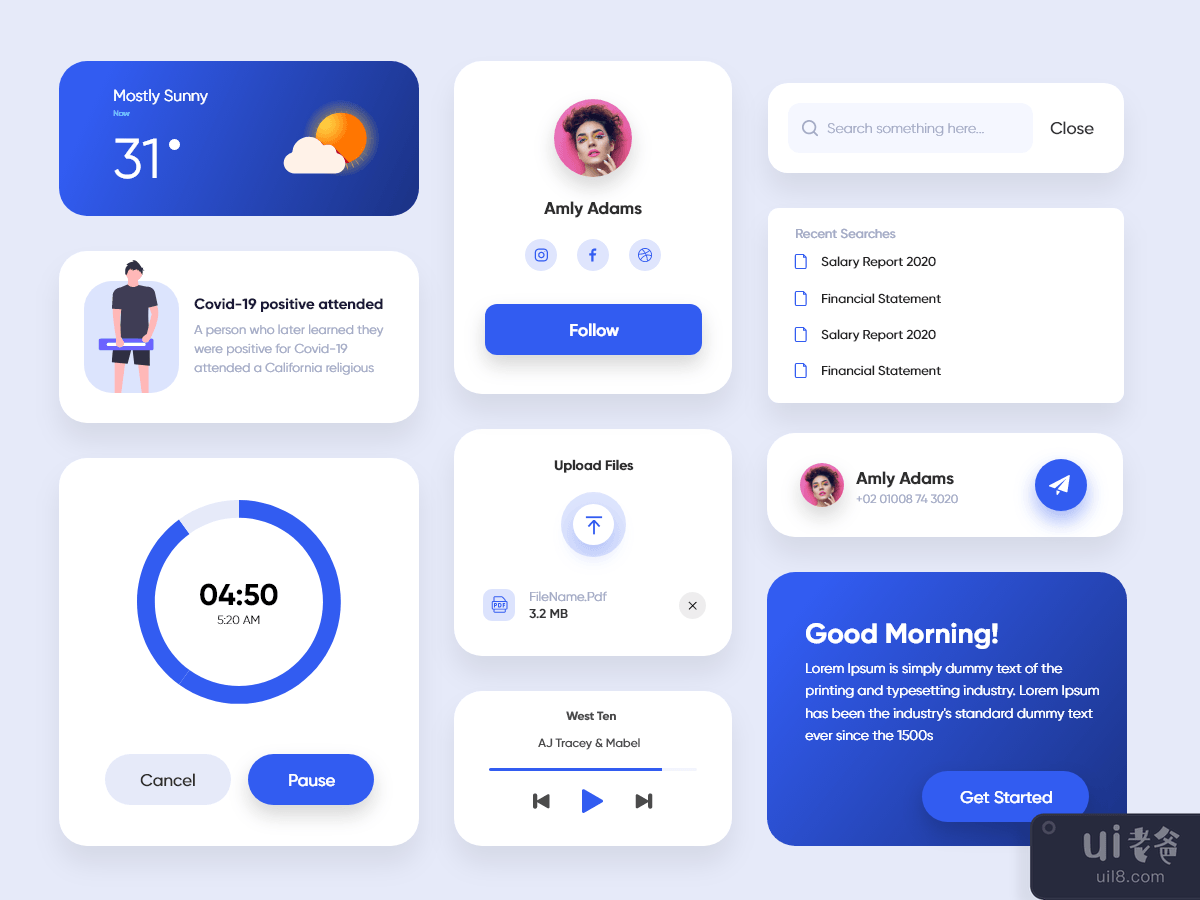 Cards UI  kit