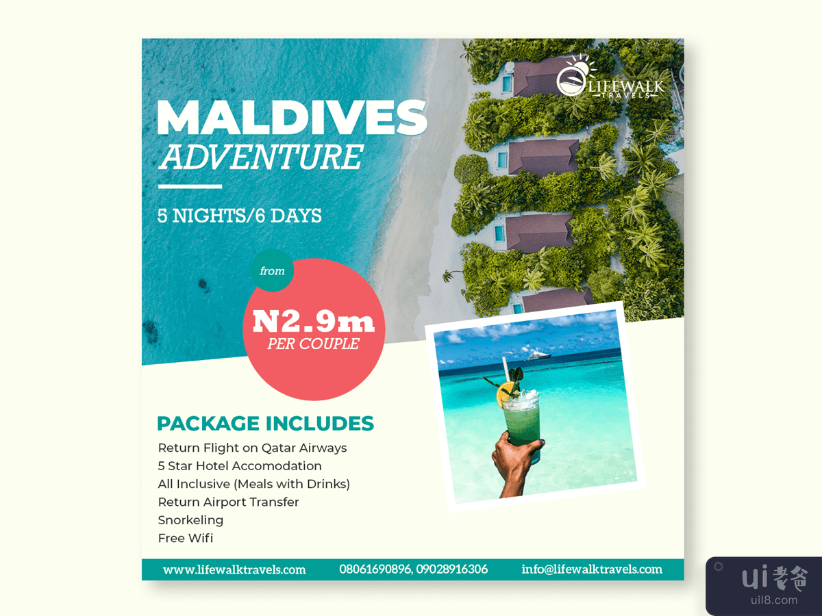 Travel Agency E-Flyer Concept