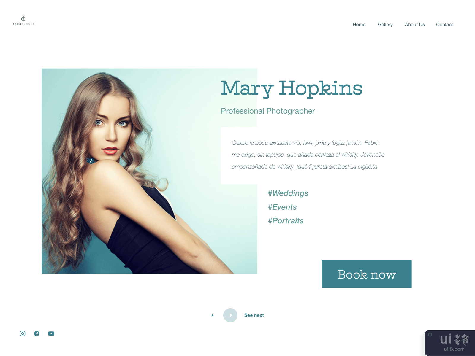 Website Header Portfolio