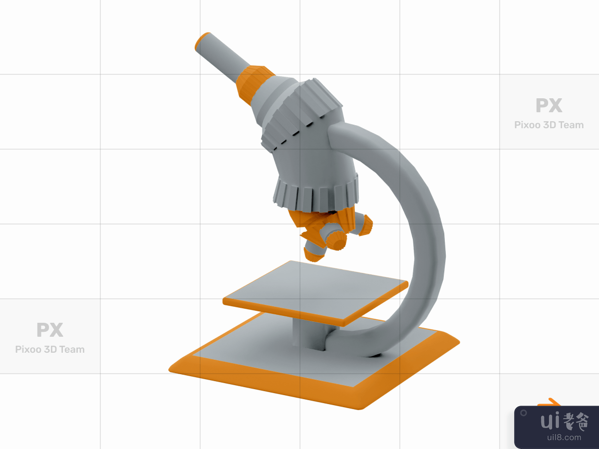 SehatYuk - 3D Healthcare Illustration Pack _ Microscope