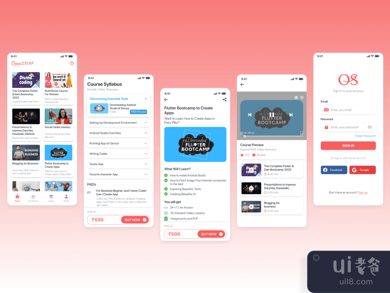 redesign  OpenStuff App 