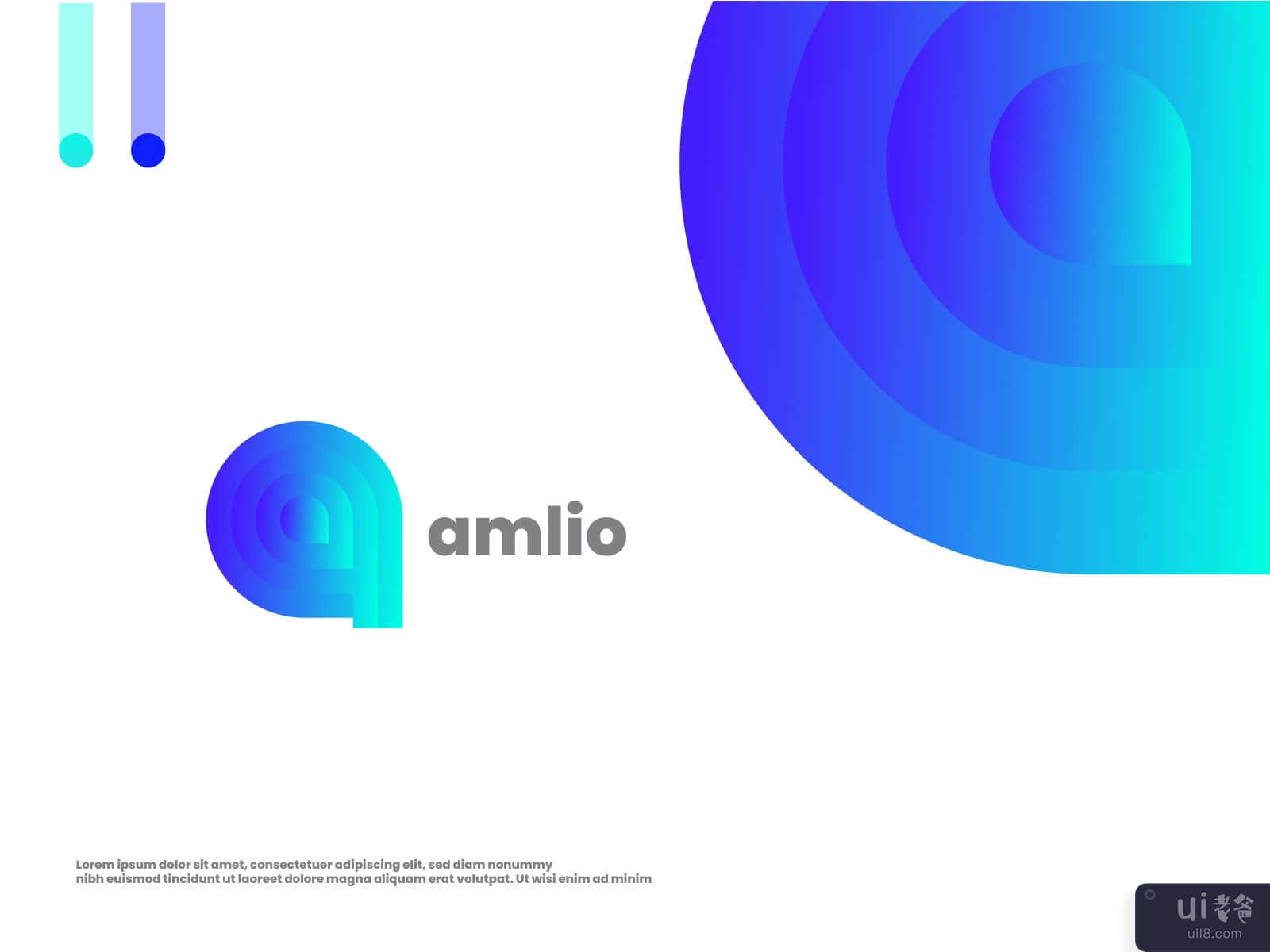 A letter mark logo design - A logo - A letter logo - LOGO DESIGN