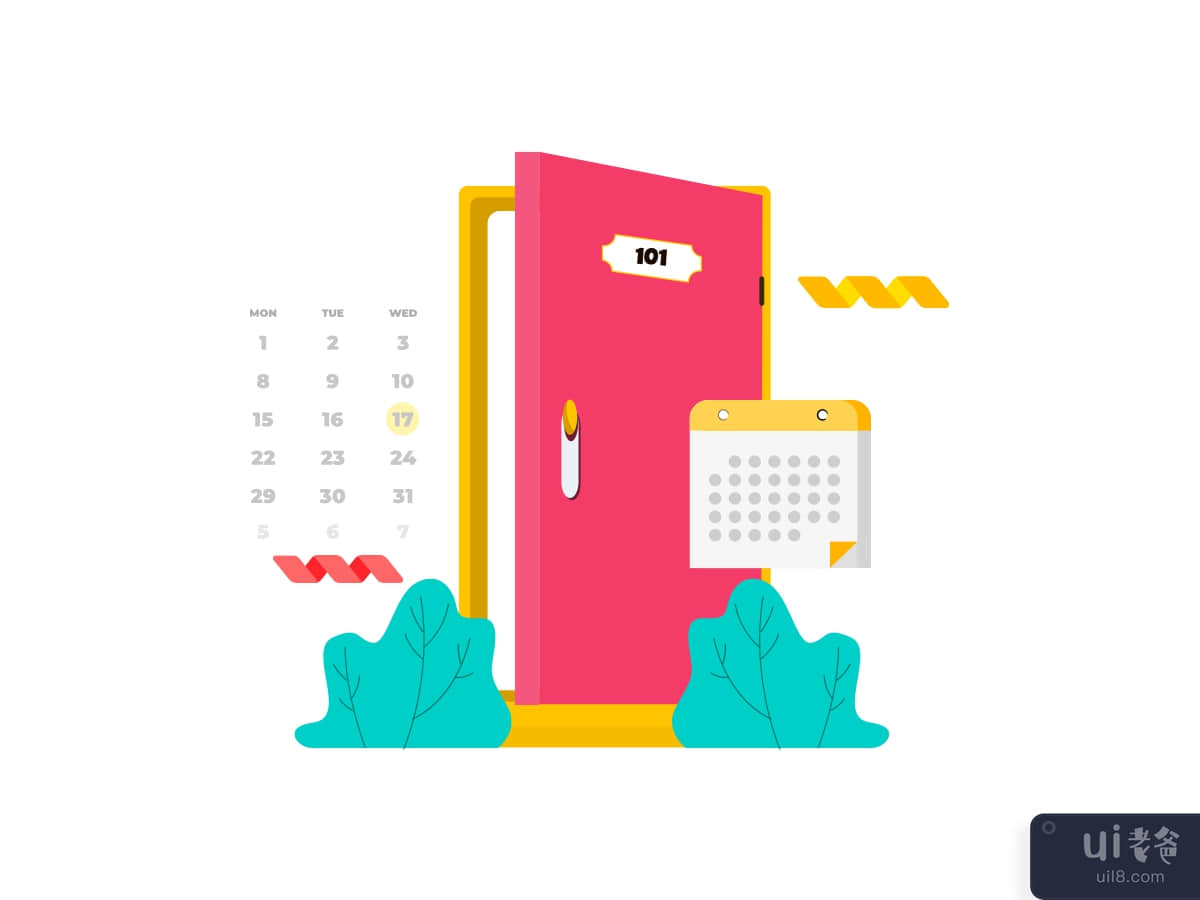 Book Plan Hotel - Illustration