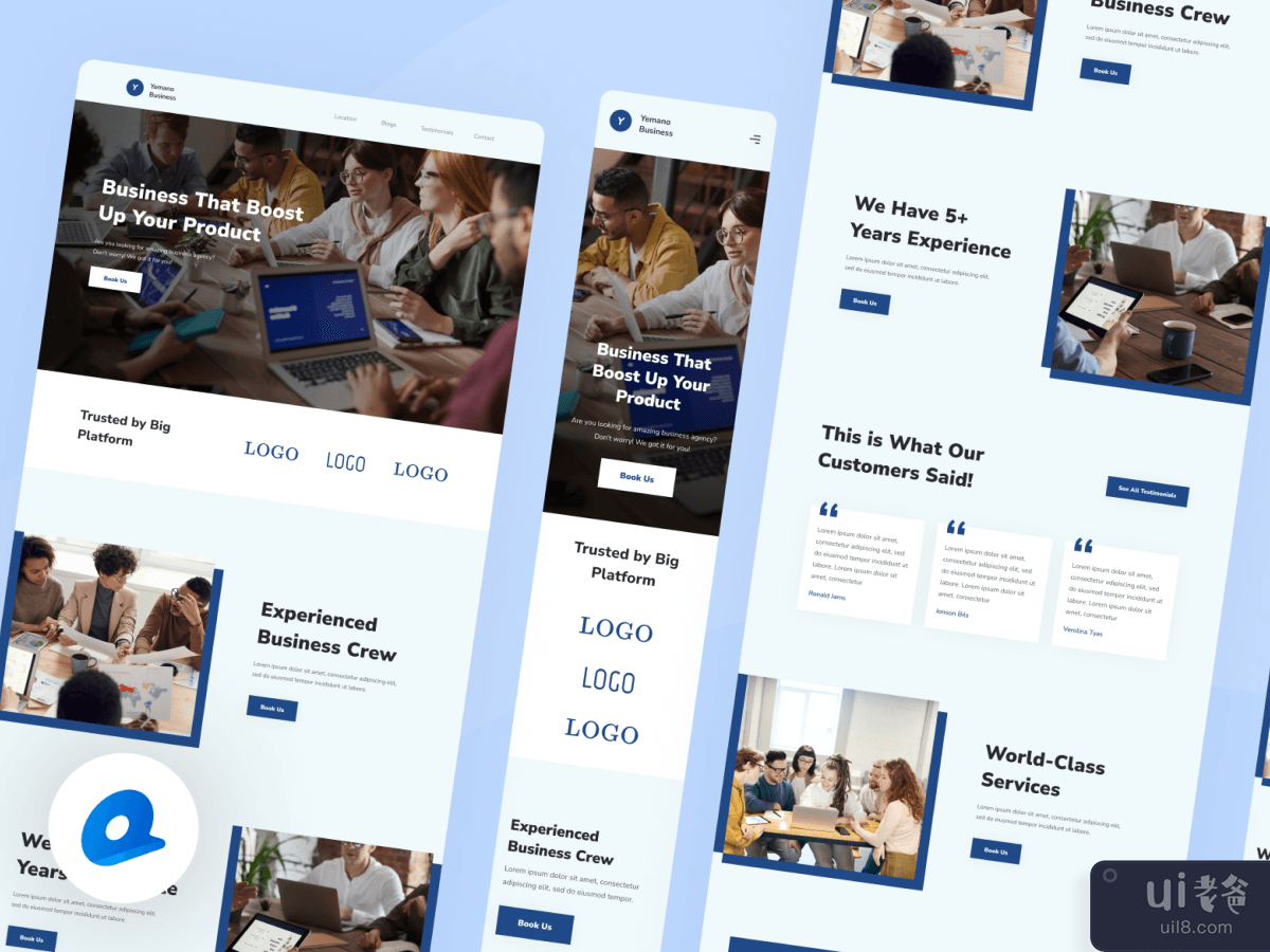 Business Profile Landing Page