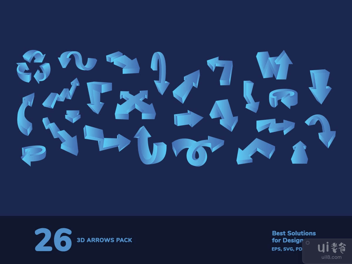 3D arrows pack