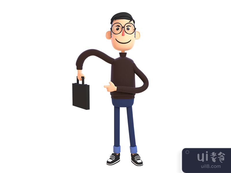 Casual illustration cooly boy