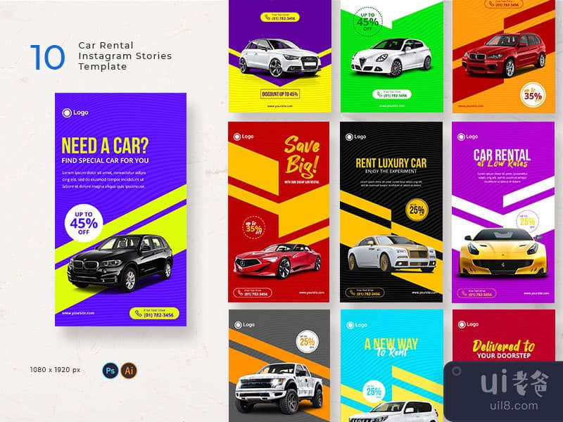 Car Rental Instagram Stories