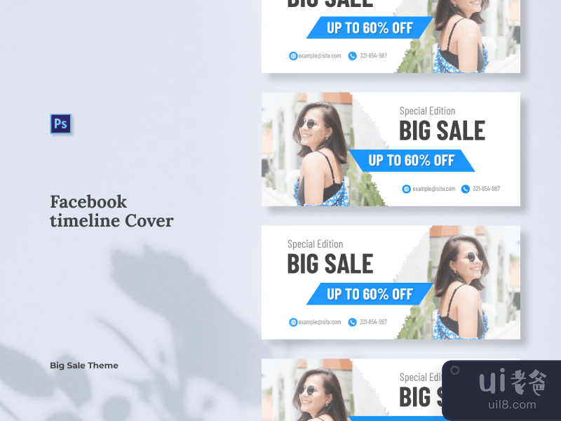 Big Sale Facebook Timeline Cover Banner Template Psd