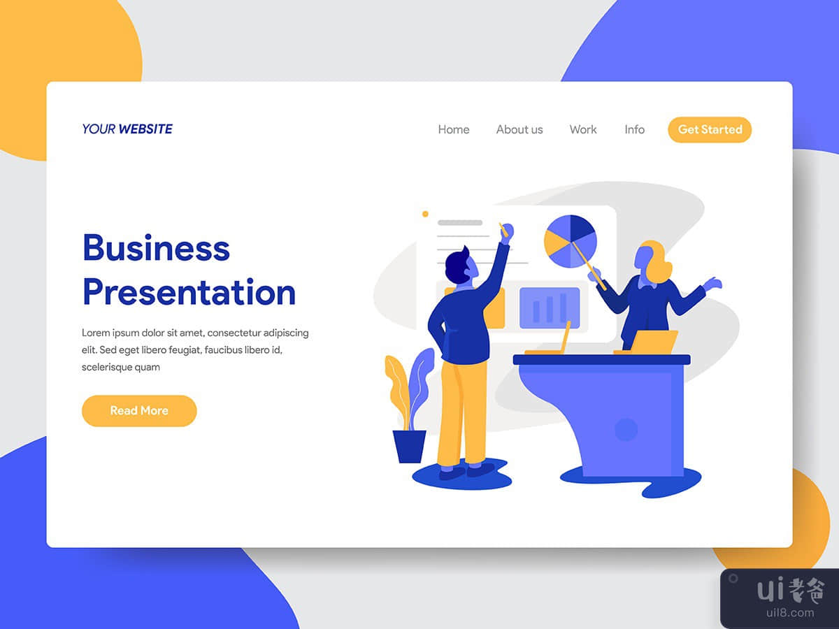 Business Presentation Vector illustration