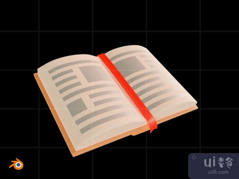 3D Game attribute glow in the dark illustration pack - Intelligence