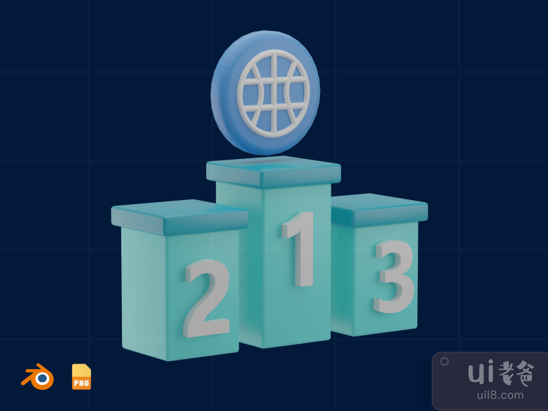 Country Ranking - 3D SEO Illustration