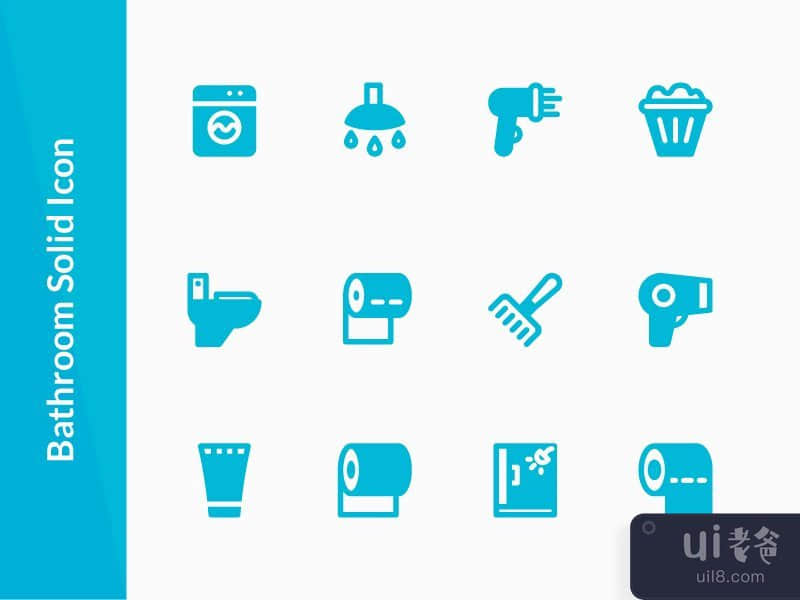 Bathroom Solid Icon 3