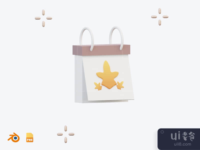 Autumn Date - 3D Autumn Illustration Pack (front)