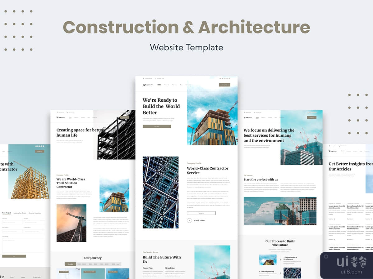 Architecture and Construction Business Website Template