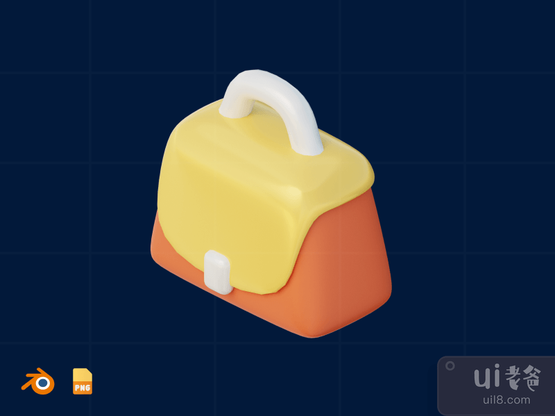 Brief Case - 3D Design Process Illustration